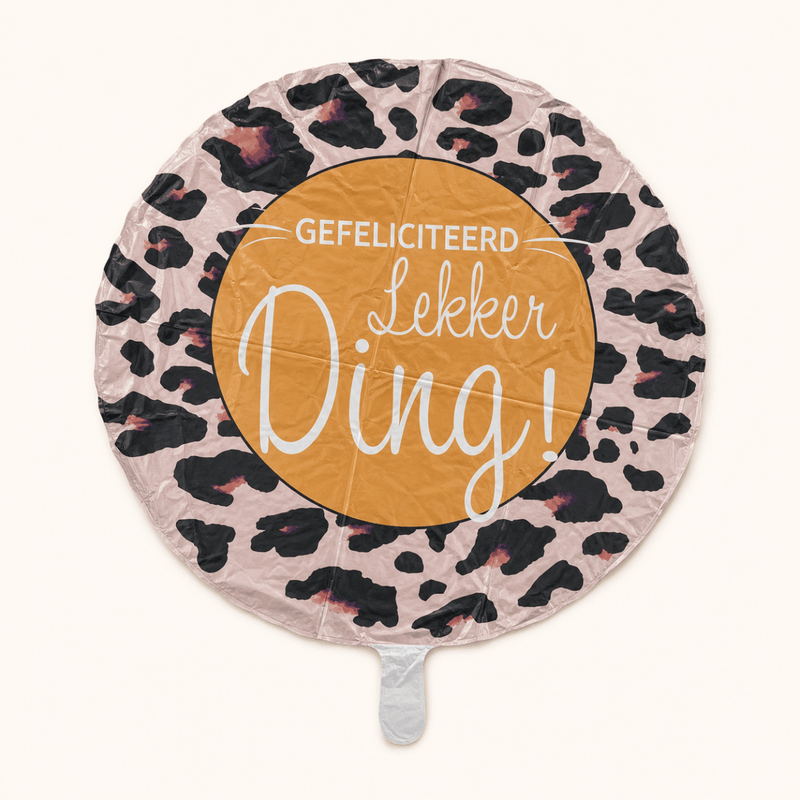 Gefeliciteerd Lekker Ding Folie Ballon - 43 cm - Ballonnenshop.nl