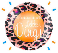 Gefeliciteerd Lekker Ding Helium Ballon - Gevuld Met Helium - 43 cm - Ballonnenshop.nl