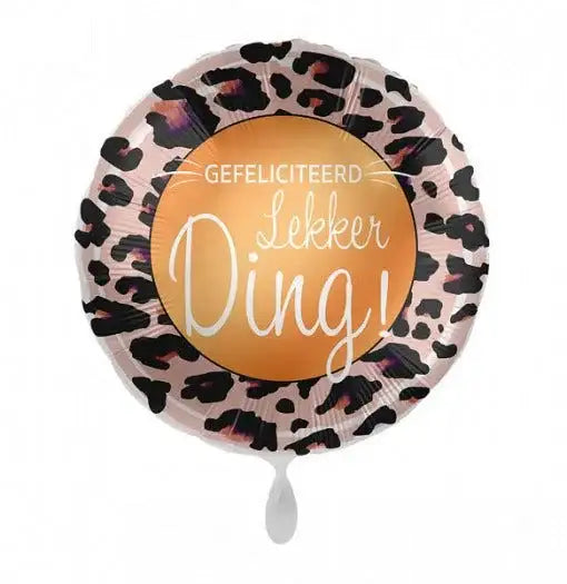 Gefeliciteerd Lekker Ding Helium Ballon - Gevuld Met Helium - 43 cm - Ballonnenshop.nl