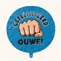 Gefeliciteerd Ouwe Folie Ballon - 46 cm - Ballonnenshop.nl