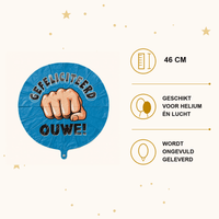 Gefeliciteerd Ouwe Folie Ballon - 46 cm - Ballonnenshop.nl