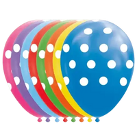 Gekleurde Ballonnen stippen - 8 stuks - 30 cm - Ballonnenshop.nl