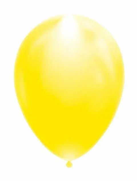 Gele Led Ballonnen - 5 stuks - 25 cm - Ballonnenshop.nl