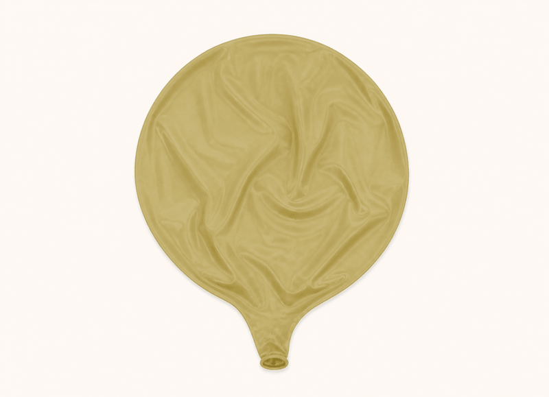 Gele Mega Ballon Vintage 60 cm - Ballonnenshop.nl