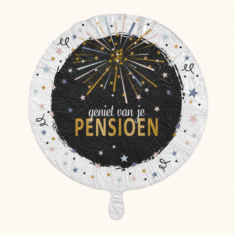 Geniet Van Je Pensioen Folie Ballon - 43 cm - Ballonnenshop.nl