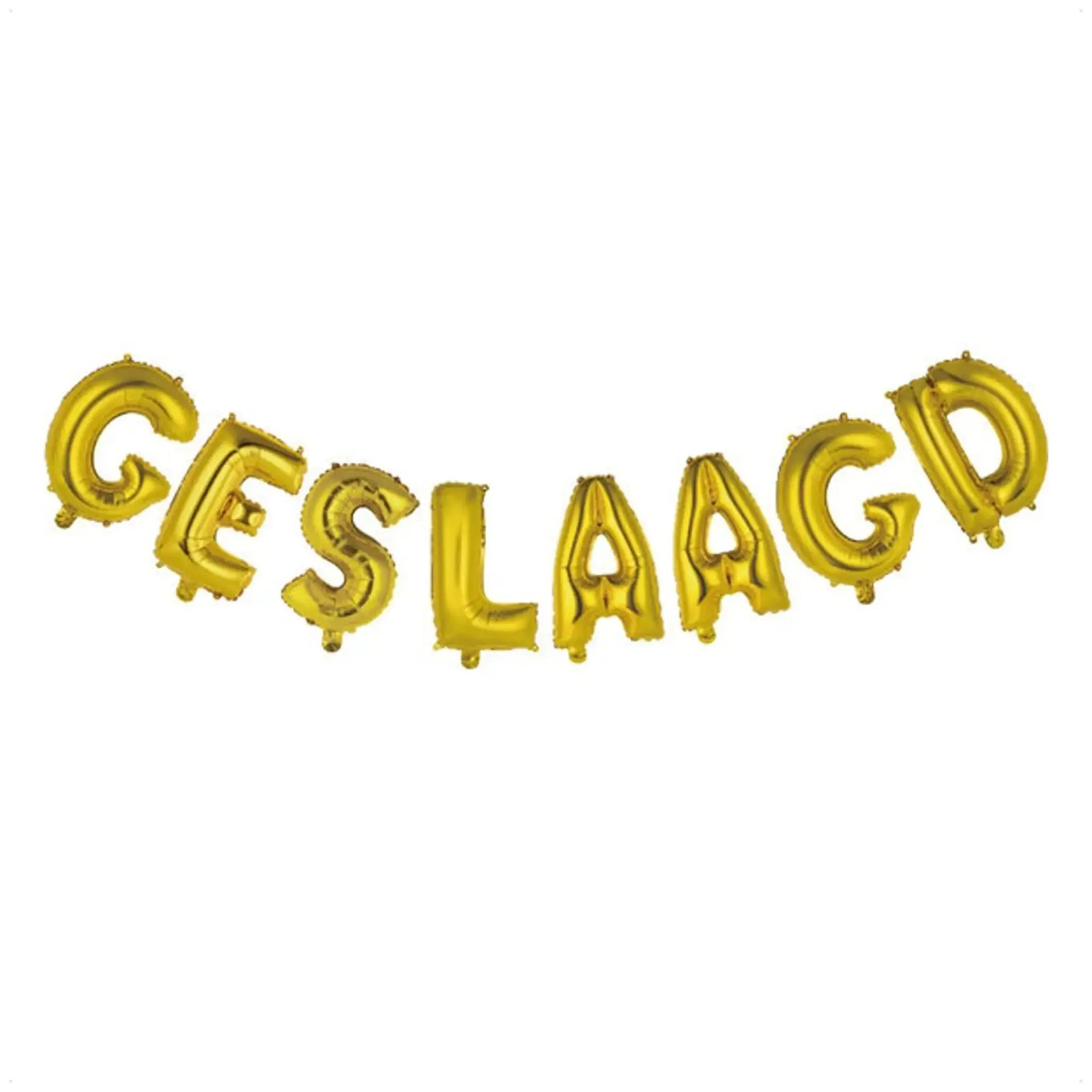 Geslaagd Letter Ballonnen Goud 41 cm - Ballonnenshop.nl