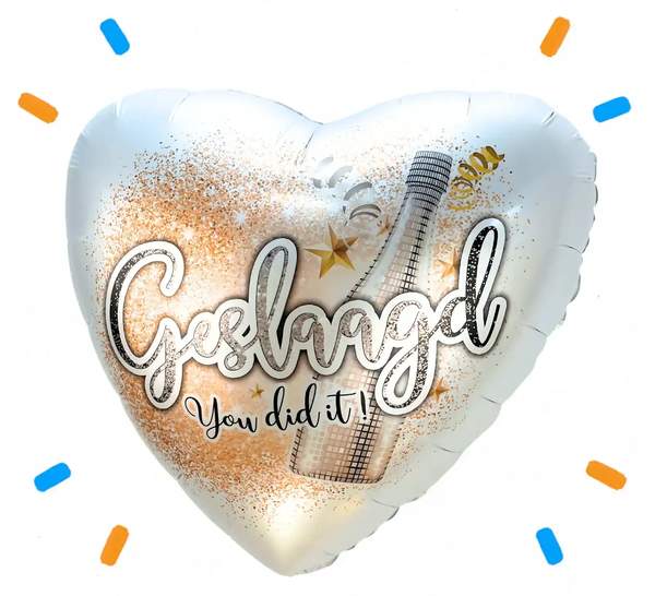 Geslaagd You Did It Helium Ballon - Gevuld Met Helium - 46 cm - Ballonnenshop.nl