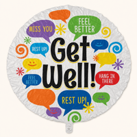 Get Well Berichten Folie Ballon - 45 cm - Ballonnenshop.nl
