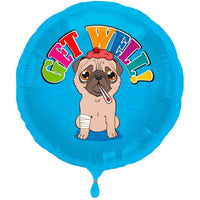 Get Well Hond Folie Ballon - 45 cm - Ballonnenshop.nl