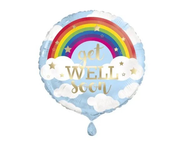 Get Well Soon Helium Ballon - Gevuld Met Helium - 45 cm - Ballonnenshop.nl