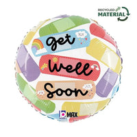 Get Well Soon Pleisters Folie Ballon - 45 cm - Ballonnenshop.nl