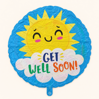 Get Well Soon Zon Folie Ballon - 46 cm - Ballonnenshop.nl
