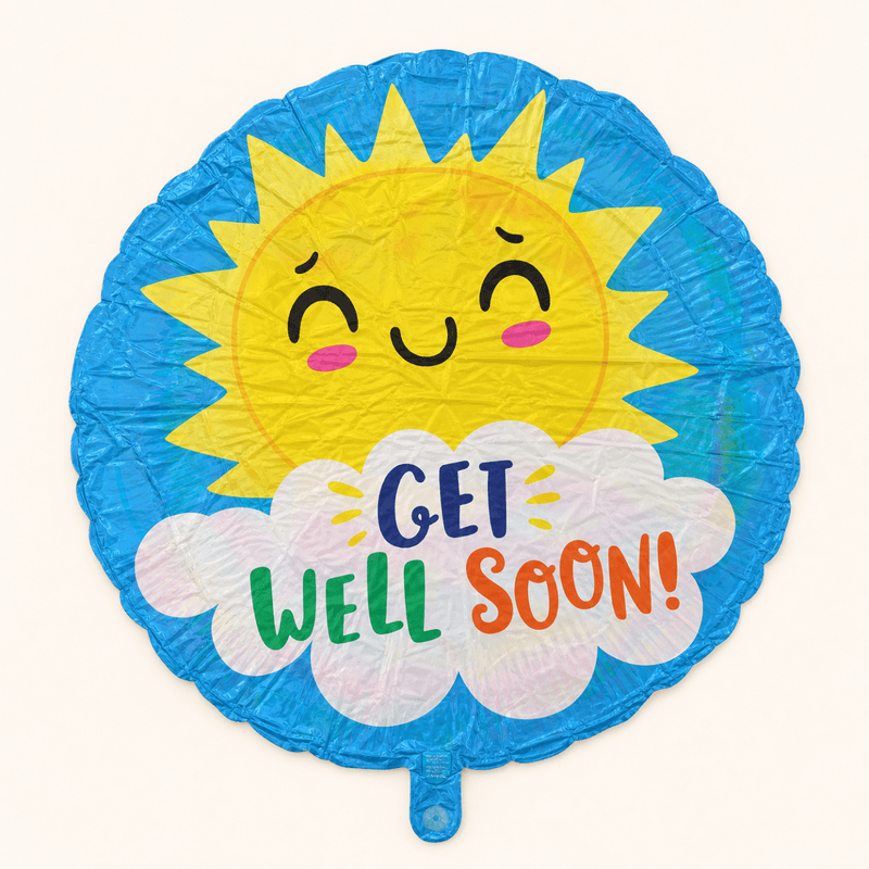 Get Well Soon Zon Folie Ballon - 46 cm - Ballonnenshop.nl