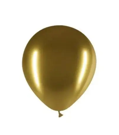 Gouden chroom latexballonnen van 30 cm met glanzende afwerking