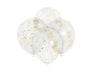 Gouden Confetti Ballonnen - 6 stuks - 30,5 cm - Ballonnenshop.nl