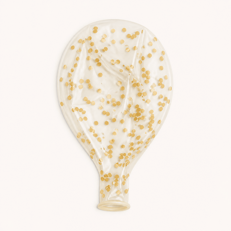 Gouden Confetti Ballonnen - 6 stuks - 30,5 cm - Ballonnenshop.nl