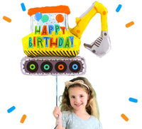 Graafmachine Happy Birthday Helium Ballon - Gevuld Met Helium - 78 cm - Ballonnenshop.nl