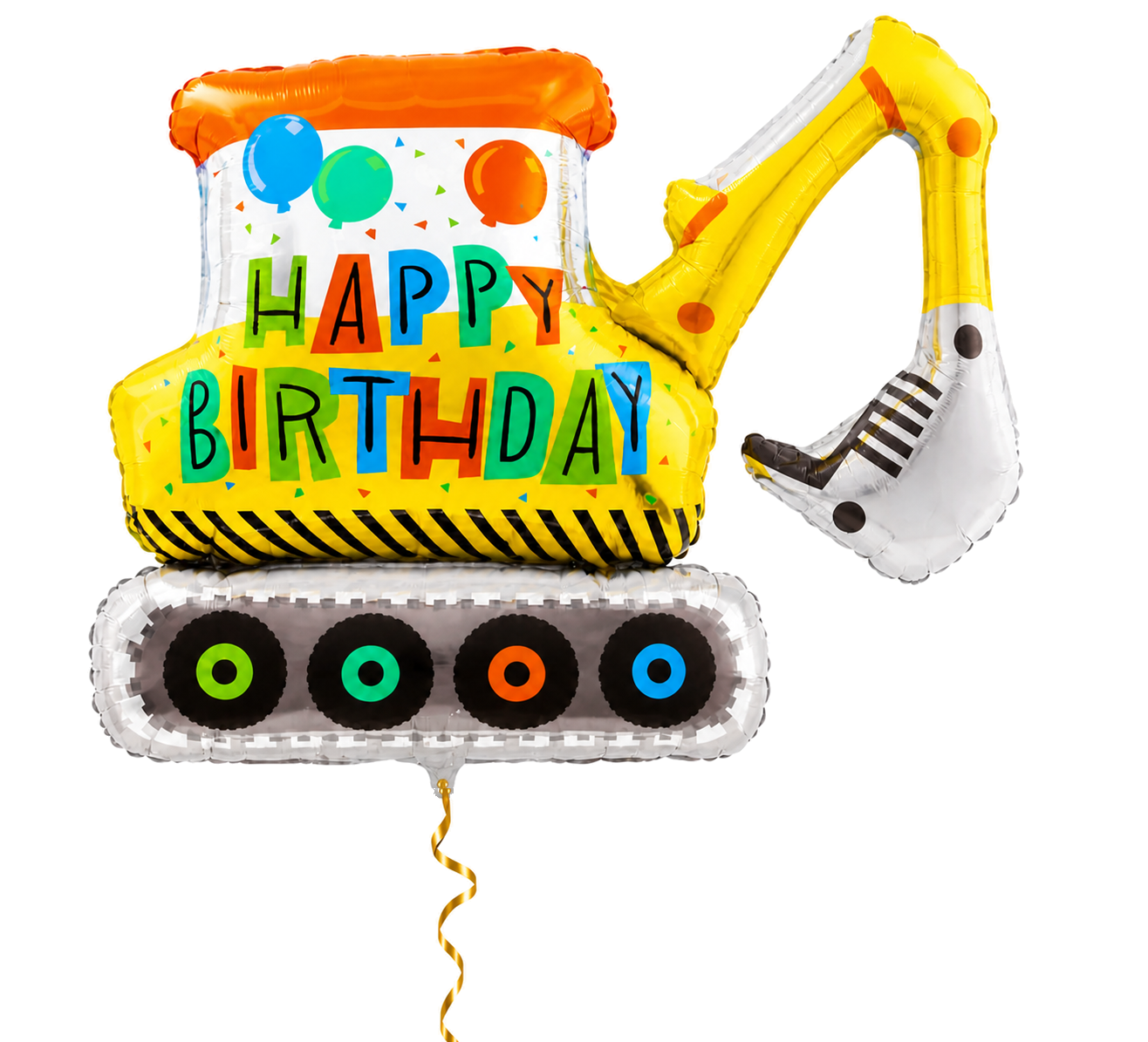 Graafmachine Happy Birthday Helium Ballon - Gevuld Met Helium - 78 cm - Ballonnenshop.nl