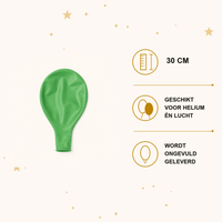 Groene Ballonnen 10 Stuks 30 cm - Ballonnenshop.nl