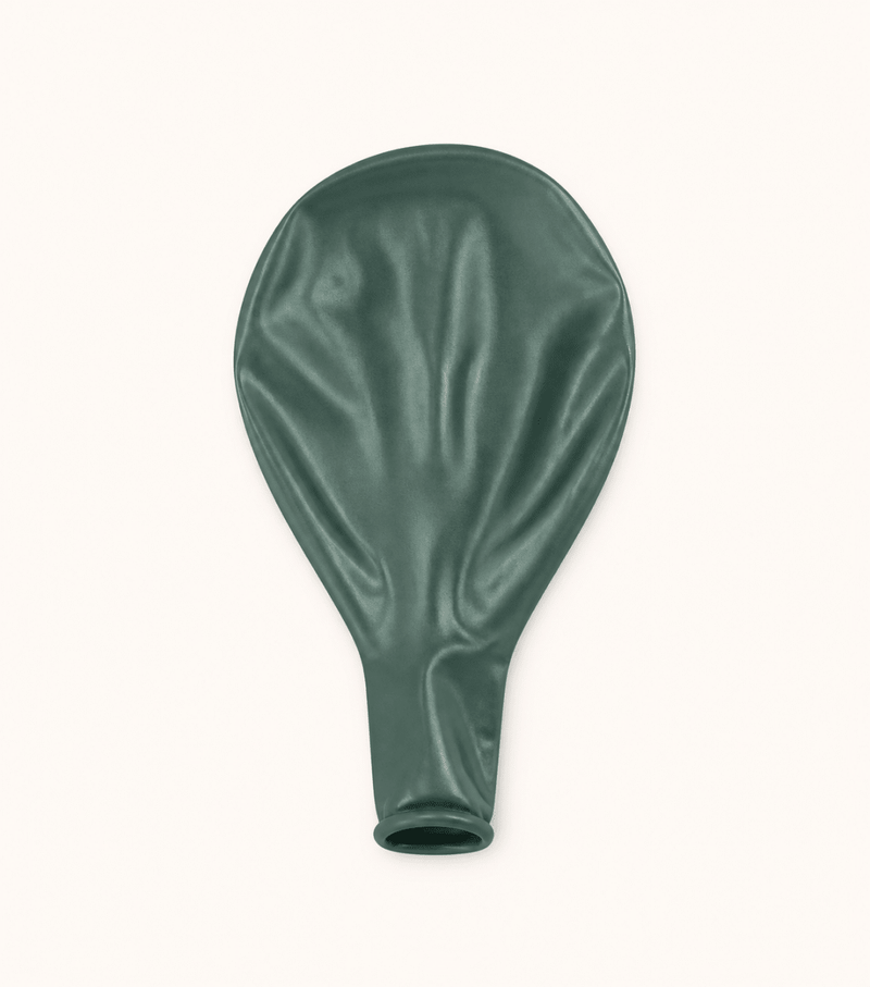 Groene Ballonnen Chroom 10 Stuks 30 cm - Ballonnenshop.nl