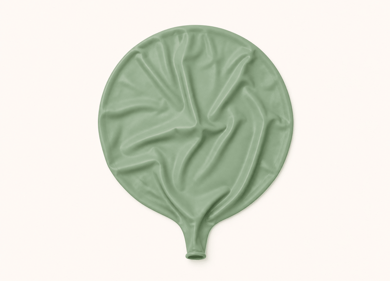 Groene Mega Ballon Vintage XL 91 cm - Ballonnenshop.nl
