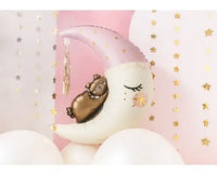 Halve Maan Met Beertje Folie Ballon 98 cm - Ballonnenshop.nl