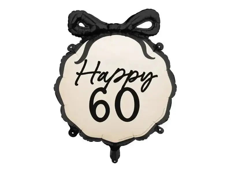 Happy 60 Folie Ballon - 46 cm - Ballonnenshop.nl