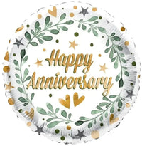 Happy Anniversary Folie Ballon 45 cm - Ballonnenshop.nl