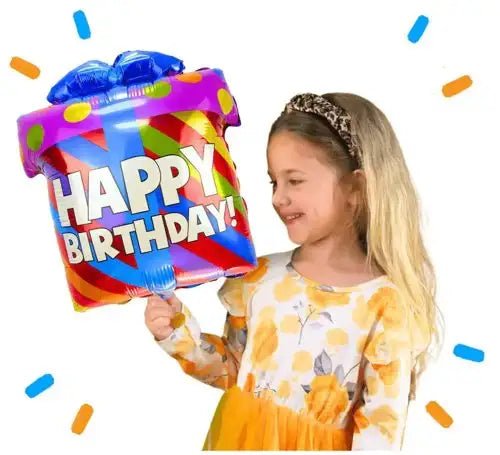 Happy Birthday Cadeau Helium Ballon - Gevuld Met Helium - 45 cm - Ballonnenshop.nl
