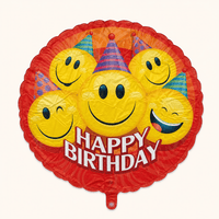 Happy Birthday Emoji Folie Ballon - 91 cm - Ballonnenshop.nl
