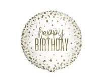 Happy Birthday Folie Ballon Goud 45 cm - Ballonnenshop.nl