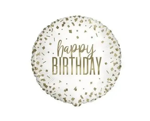 Happy Birthday Folie Ballon Goud 45 cm - Ballonnenshop.nl
