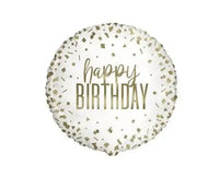 Happy Birthday Folie Ballon Goud 45 cm - Ballonnenshop.nl