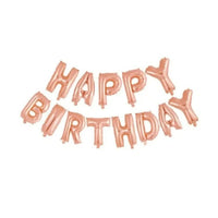 Happy Birthday Letter Ballonnen Rose Goud 41 cm - Ballonnenshop.nl
