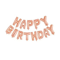 Happy Birthday Letter Ballonnen Rose Goud 41 cm - Ballonnenshop.nl