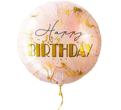 Happy Birthday Marmer Ballon