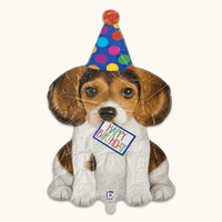 Happy Birthday Puppy Folie Ballon - 104 cm - Ballonnenshop.nl
