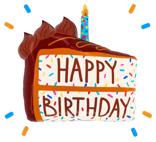 Happy Birthday Taart Helium Ballon - Gevuld Met Helium - 71 cm - Ballonnenshop.nl