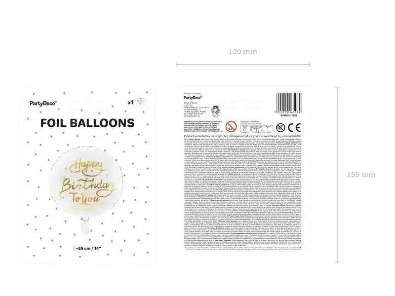 Happy Birthday To You Folie Ballon 35 cm - Ballonnenshop.nl
