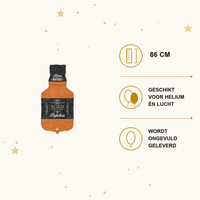 Happy Birthday Whiskey Fles - Folie Ballon - 86 cm - Ballonnenshop.nl
