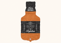 Happy Birthday Whiskey Fles - Folie Ballon - 86 cm - Ballonnenshop.nl