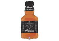 Happy Birthday Whiskey Fles - Folie Ballon - 86 cm - Ballonnenshop.nl