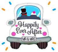 Happy Ever After Auto Helium Ballon - Gevuld Met Helium - 79 cm - Ballonnenshop.nl