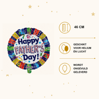 Happy Father's Day Folie Ballon - 46 cm - Ballonnenshop.nl