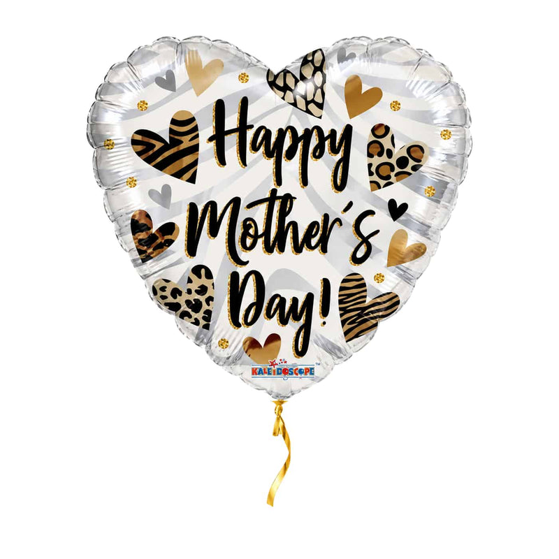Happy Mother's Day Helium Ballon – met helium gevuld, met gouden lint