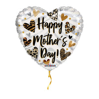 Happy Mother's Day Helium Ballon – met helium gevuld, met gouden lint