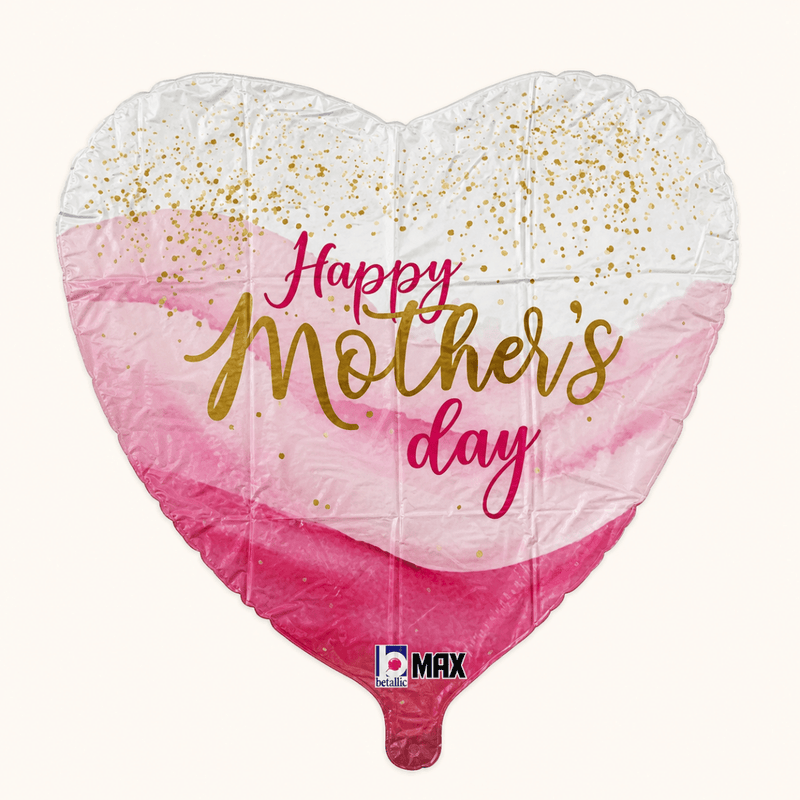 Happy Mother's Day Pretty Pink Folie Ballon - 46 cm - Ballonnenshop.nl