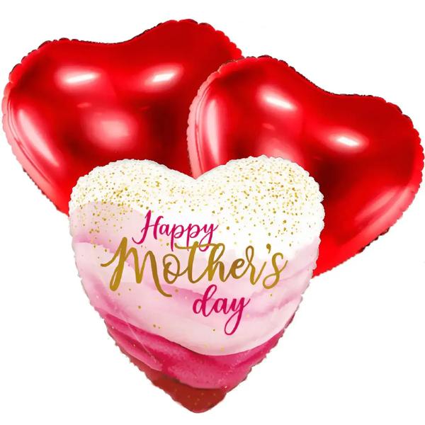 Happy Mother's Day Pretty Pink Trosje Helium Ballonnen - Gevuld Met Helium - Ballonnenshop.nl