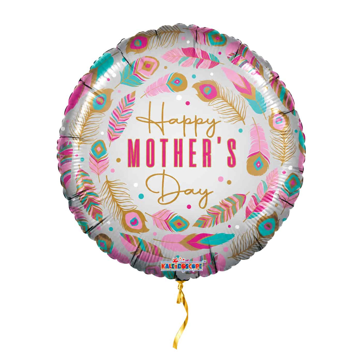 Happy Mother's Day Veren Ballon – met helium gevuld, met gouden lint