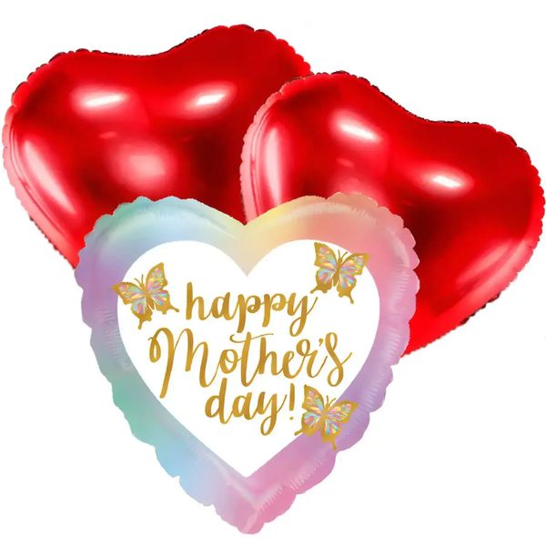 Happy Mother's Day Vlinders Trosje Helium Ballonnen - Gevuld Met Helium - Ballonnenshop.nl